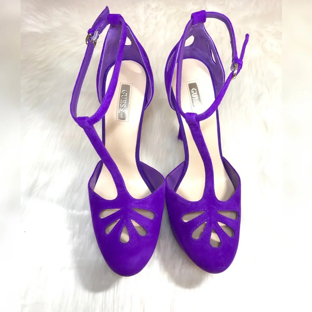 MARCIANO SUEDE HEEL